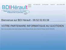 Tablet Screenshot of bdi-herault.com